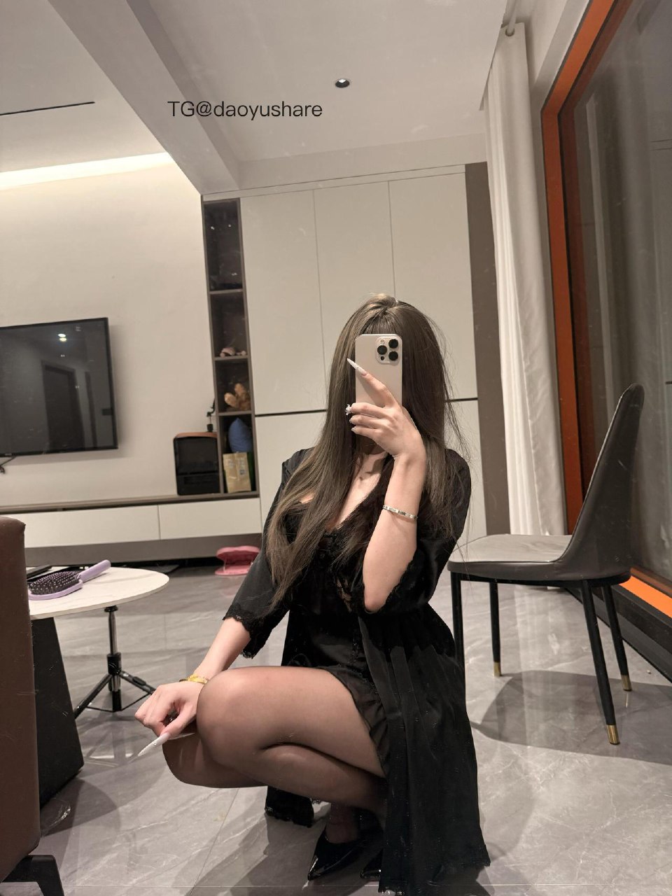 娇七 2025-07-30 15:19:25 黑睡衣✅➕黑丝✅➕黑高跟👠 第9张