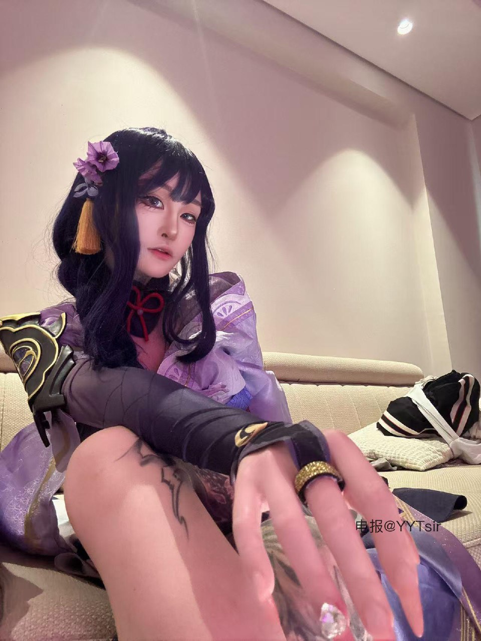 九条南无 2025-06-04 13:45:20 👅脚吧紫色丝袜和不穿都有！更有羞羞🥵姿势 第17张