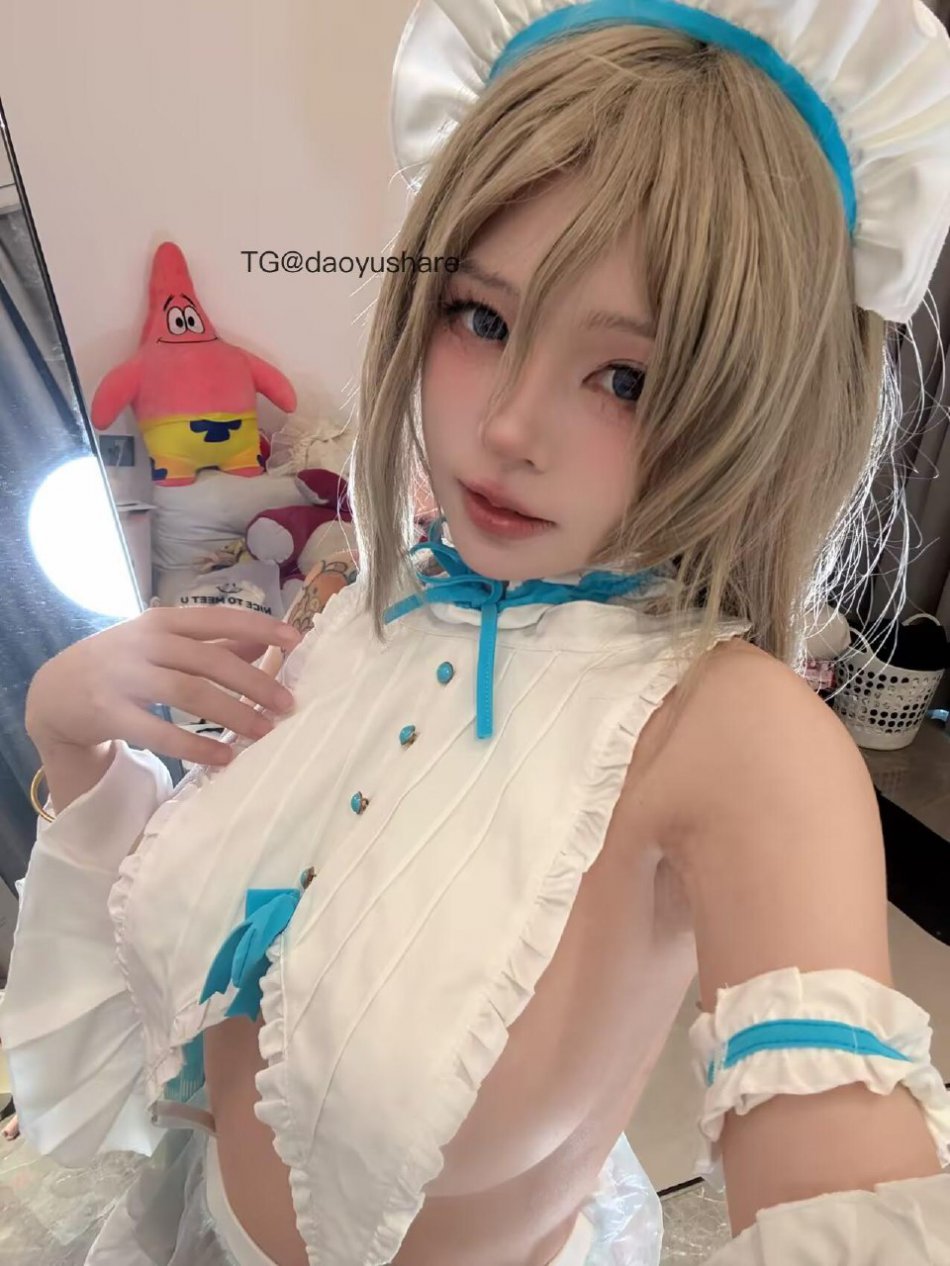 哎呀一一 #知一 2025-06-18 13:44:21 女仆蕾丝花边挂脖连衣裙十细闪开叉制服套装 第4张