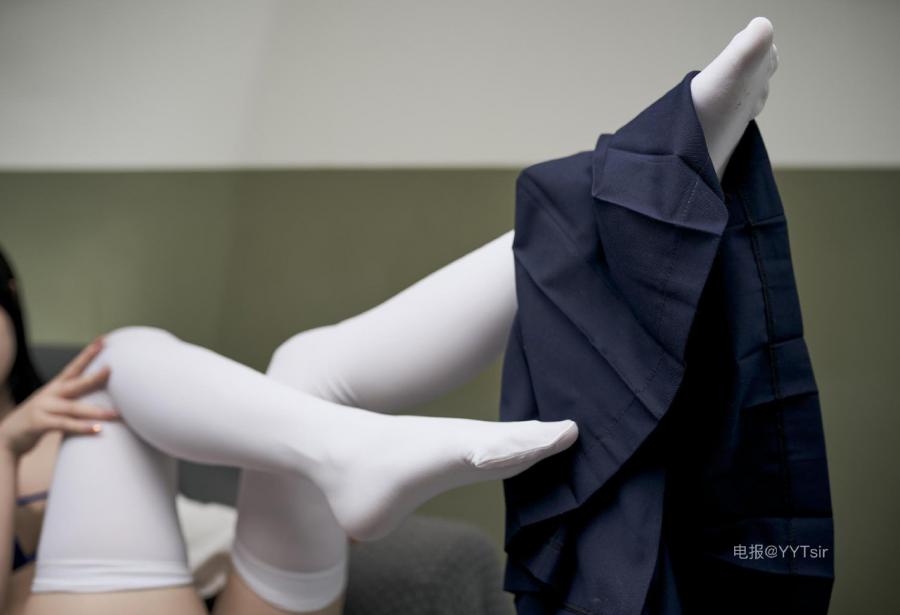 炸蛋boom 2024-08-25 23:06:13 学生妹JK风🌸蓝色三点式一根绳👙 Q版御姐 第12张