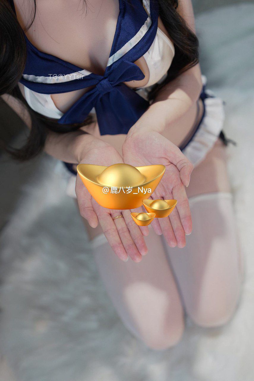 鹿八岁Nya 2025-02-03 22:07:01 纯欲水手风 过膝丝袜,丁字裤 第12张